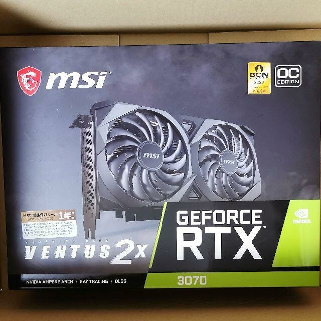新品送料込 MSI GeForce RTX 3070 VENTUS 2X OC
