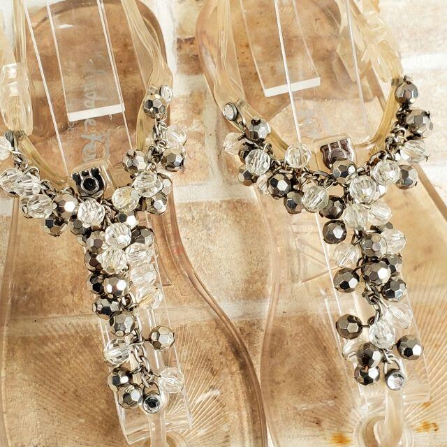 Salvatore Ferragamo - フェラガモ ☆ ビジュー付 クリア トング Salvatore Ferragamo - フェラガモ ☆ ビジュー付 クリア トング