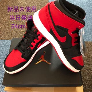 ナイキ(NIKE)のNIKE AIR JORDAN 1 MID GS 554725-074(スニーカー)