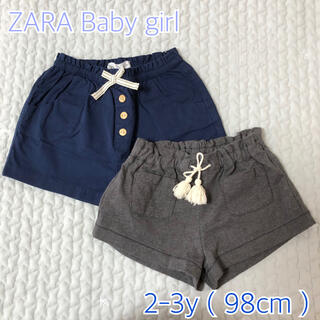 ザラキッズ(ZARA KIDS)の【echoさま専用】ZARA ショートパンツ 2枚セット　女の子(パンツ/スパッツ)