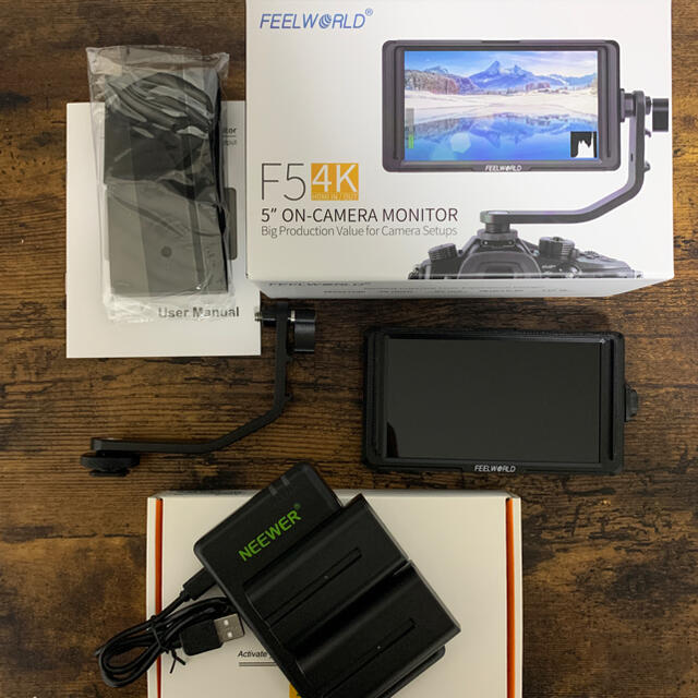 Feelworld F5 カメラビデオモニター 5インチ4K