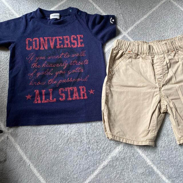 CONVERSE(コンバース)の90㎝★半袖Tシャツ　ハーフパンツ キッズ/ベビー/マタニティのキッズ服男の子用(90cm~)(Tシャツ/カットソー)の商品写真