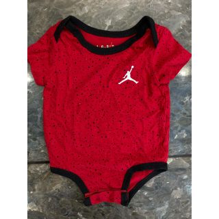 ナイキ(NIKE)のJORDAN エアジョーダン ロンパース(RED)(ロンパース)