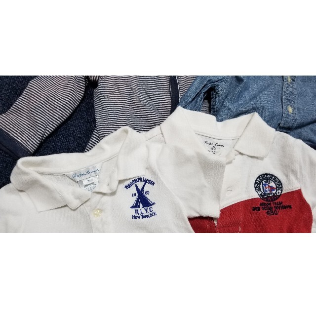 Ralph Lauren(ラルフローレン)のラルフローレン7着セット　ポロ　ベビー　キッズ　古着 キッズ/ベビー/マタニティのベビー服(~85cm)(その他)の商品写真