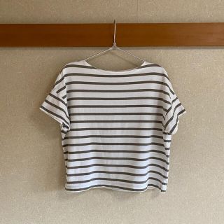 ムジルシリョウヒン(MUJI (無印良品))の無印良品太番手天竺編みボートネックワイドTシャツ(Tシャツ(半袖/袖なし))