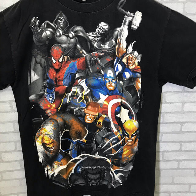 MARVEL(マーベル)のマーベル オフィシャルTシャツ L スパイダーマン Xman Marvel メンズのトップス(Tシャツ/カットソー(半袖/袖なし))の商品写真