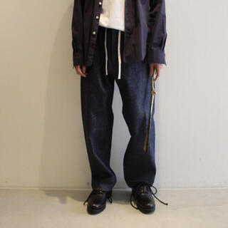 sunsea 17ss SMN-G-STRAIGHT-PANTS