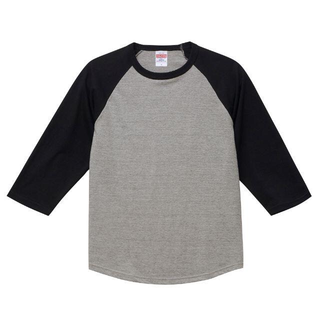 Tシャツ 七分袖 ラグラン 厚手 5.6オンス 綿 無地T A662 XL 黒  メンズのトップス(Tシャツ/カットソー(七分/長袖))の商品写真