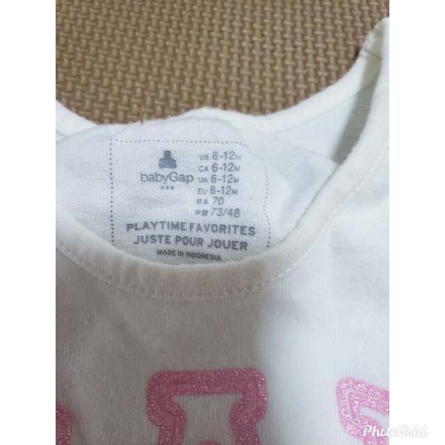 babyGAP(ベビーギャップ)の【babyGAP】トップス70 キッズ/ベビー/マタニティのベビー服(~85cm)(Ｔシャツ)の商品写真
