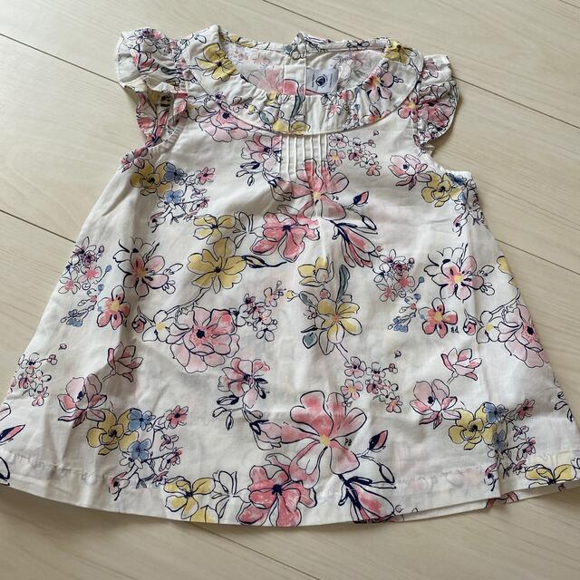 PETIT BATEAU - プチバトー⭐︎新作 プリント半袖ブラウス 8a 新品 花 ...