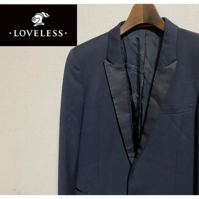 LOVELESS(ラブレス)の【美品】LOVELESS テーラードジャケット　総裏地　ナイト柄　Mサイズ 切替 メンズのジャケット/アウター(テーラードジャケット)の商品写真