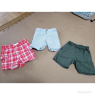 エイチアンドエム(H&M)の【H&M】短パン　90　三点セット(パンツ/スパッツ)