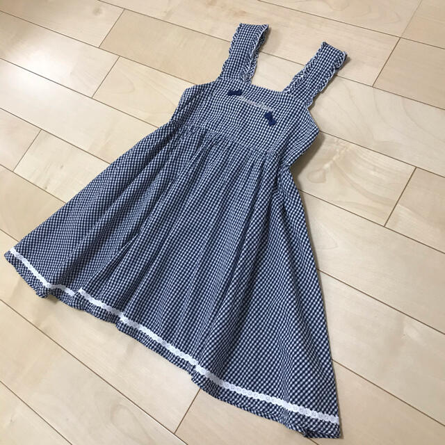 mezzo piano(メゾピアノ)の✨mezzo piano✨ギンガムチェック　ワンピース キッズ/ベビー/マタニティのキッズ服女の子用(90cm~)(ワンピース)の商品写真