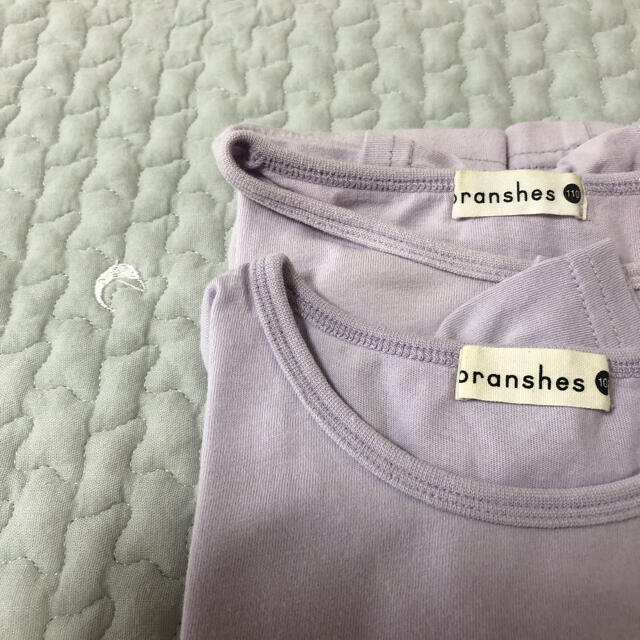 Branshes(ブランシェス)のブランシェス　Tシャツ　2枚セット　女の子　サイズ100 サイズ110 キッズ/ベビー/マタニティのキッズ服女の子用(90cm~)(Tシャツ/カットソー)の商品写真