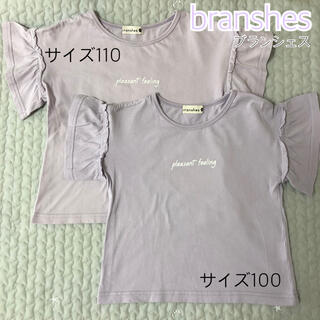 ブランシェス(Branshes)のブランシェス　Tシャツ　2枚セット　女の子　サイズ100 サイズ110(Tシャツ/カットソー)