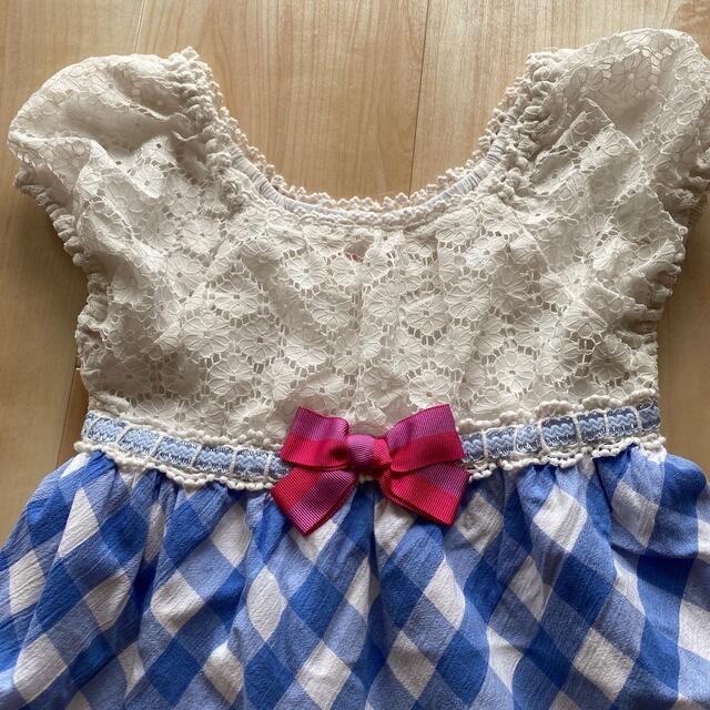 mezzo piano(メゾピアノ)のワンピース キッズ/ベビー/マタニティのキッズ服女の子用(90cm~)(ワンピース)の商品写真