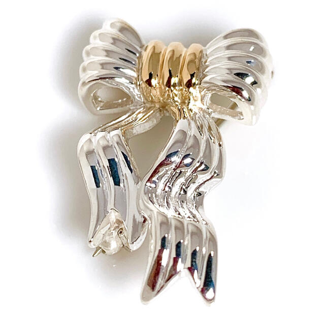 【日本限定モデル】 アクセサリーTiffany& Co. ティファニー リボンモチーフ ブローチ 925 promotions