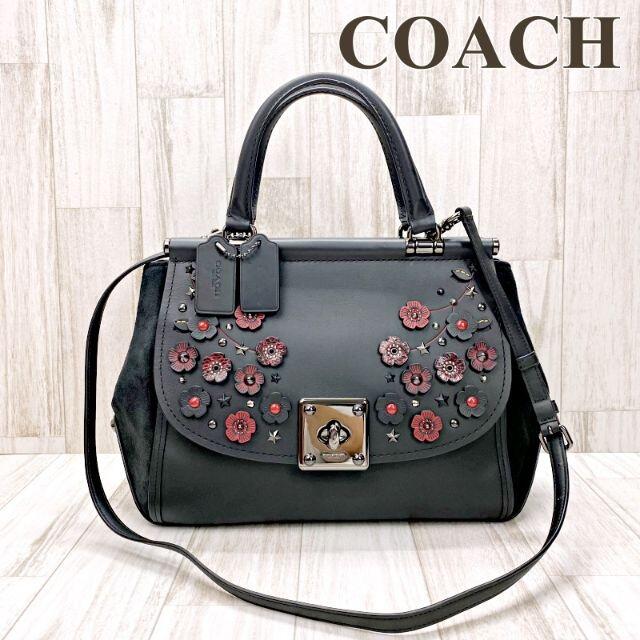 COACH - コーチ ２WAYショルダーバッグ ドリフター 花 スタッズ 59522 ...