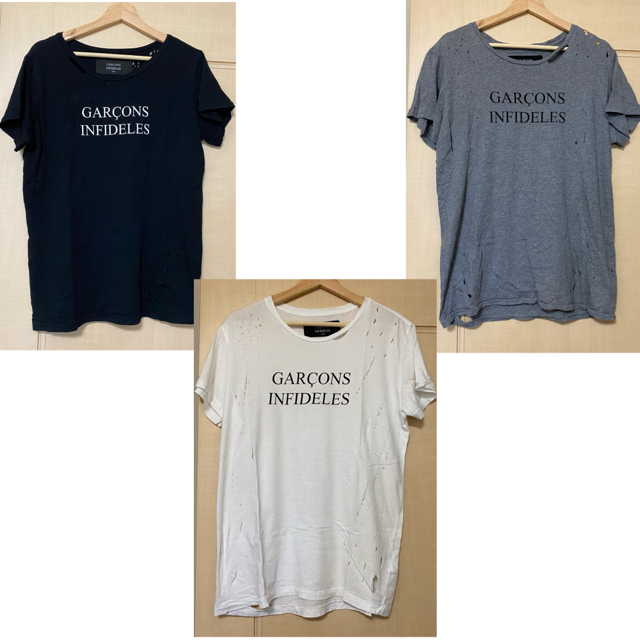 トップスGarcons infideles Tシャツ 3色セット