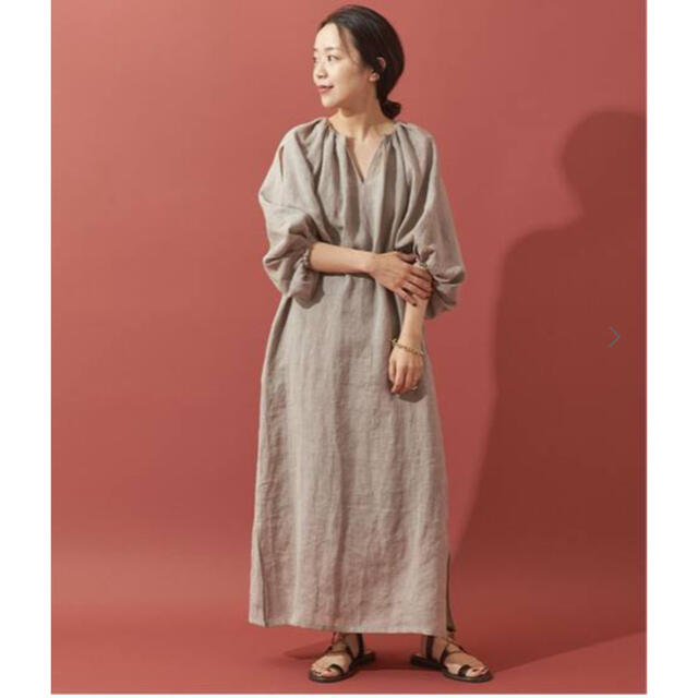 Plage(プラージュ)のplage LI caftan ワンピース　ベージュ　36 新品未使用 レディースのワンピース(ロングワンピース/マキシワンピース)の商品写真