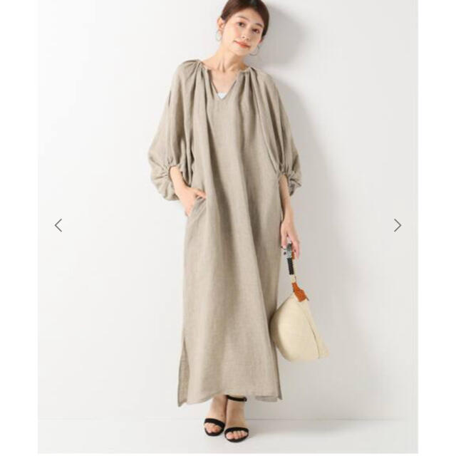 Plage(プラージュ)のplage LI caftan ワンピース　ベージュ　36 新品未使用 レディースのワンピース(ロングワンピース/マキシワンピース)の商品写真