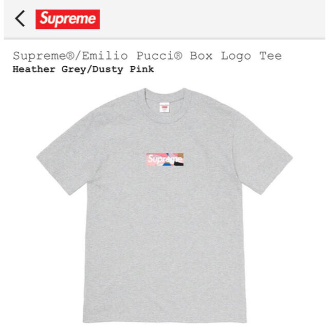 Supreme Emilio Pucci® Box Logo pink M - Tシャツ/カットソー(半袖/袖 ...