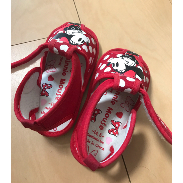 幼児　サンダル　サイズ14.5㎝　ミニー キッズ/ベビー/マタニティのベビー靴/シューズ(~14cm)(サンダル)の商品写真