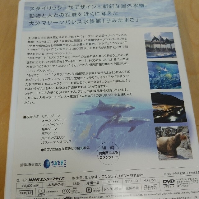 NHKDVD　水族館 DVD5枚セット