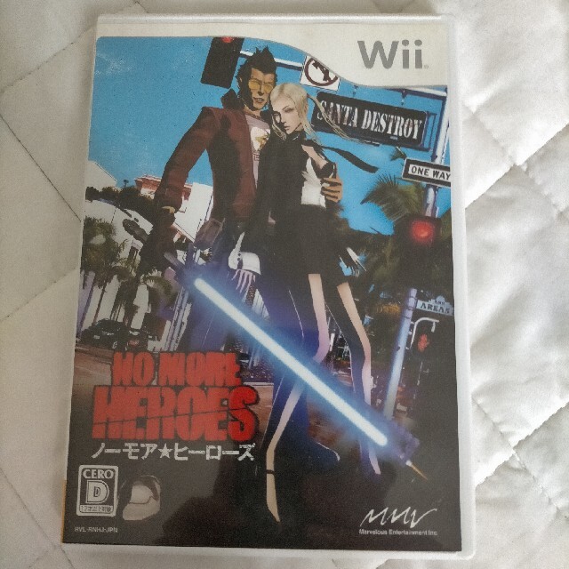 NO MORE HEROES（ノーモア★ヒーローズ） Wii エンタメ/ホビーのゲームソフト/ゲーム機本体(家庭用ゲームソフト)の商品写真