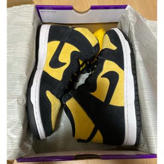 ナイキ(NIKE)のNIKE SB DUNK HIGH "MAIZE AND BLACK" 27cm(スニーカー)