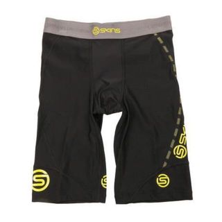 SKINS - 新品 XSサイズ スキンズ DNAMIC ハーフタイツ 黒x黄色の SKINS - 新品 XSサイズ スキンズ DNAMIC ハーフタイツ 黒x黄色の