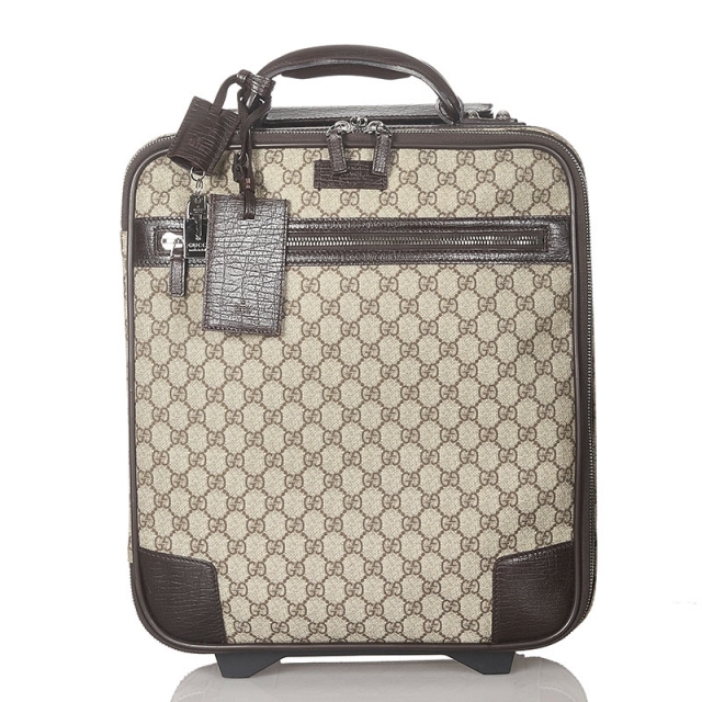 ☆美品☆グッチ GUCCI☆010-1350☆GG柄☆トランクケース☆旅行かばん-