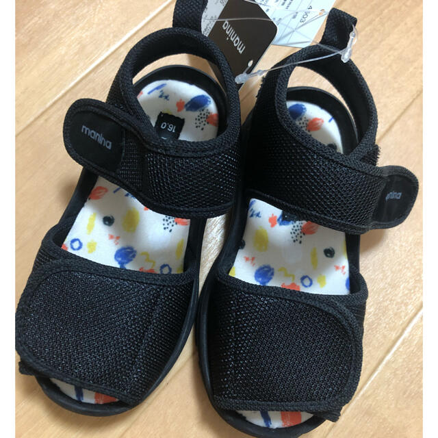 しまむら(シマムラ)の《新品未使用》maninaサンダル16㎝ キッズ/ベビー/マタニティのキッズ靴/シューズ(15cm~)(サンダル)の商品写真