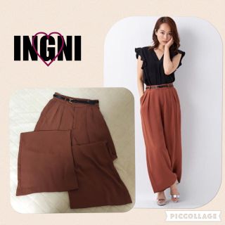 イング(INGNI)の◆新品◆ INGNI イング とろみ ワイドパンツ スカンツ テラコッタ(その他)