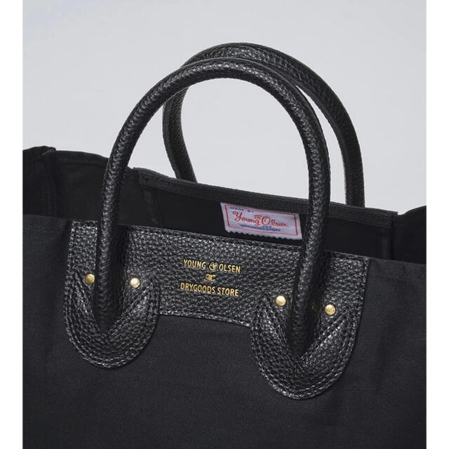 【新品】ヤングアンドオルセン ムック付録 パッカブルキャンバスバッグ ブラック レディースのバッグ(トートバッグ)の商品写真