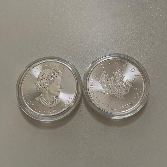 メープルコイン　カナダ　銀貨　1oz 2枚