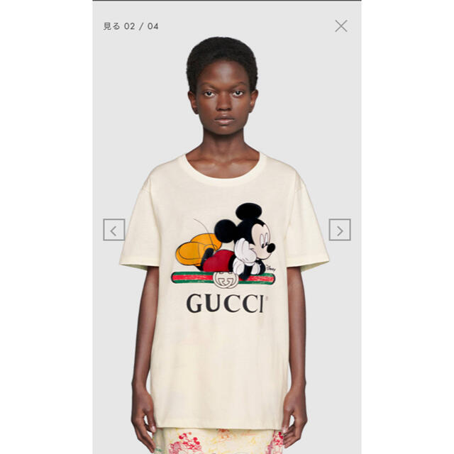 DISNEY x GUCCI ミッキー　オーバーサイズ Tシャツ　S