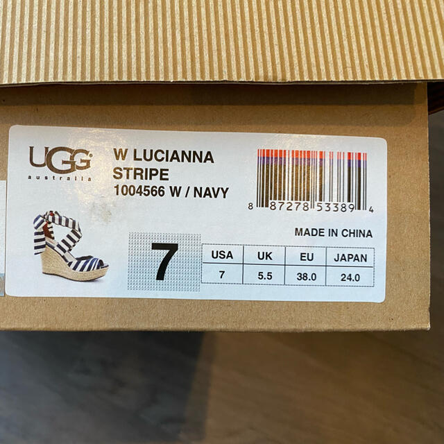 UGG ウエッジソールサンダル　リボン