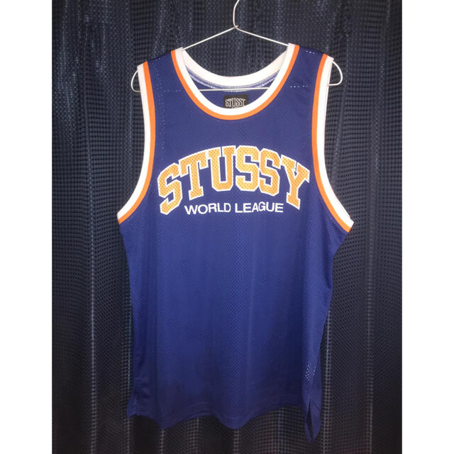 STUSSY(ステューシー)の STÜSSY (ステューシー)カレッジロゴ メッシュ バスケット タンクトップ メンズのトップス(タンクトップ)の商品写真