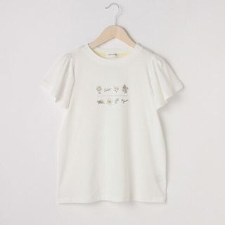 ポンポネット(pom ponette)のポンポネット新品新作タグ付きフレアスリーブモチーフ半袖Tシャツ150(Tシャツ/カットソー)