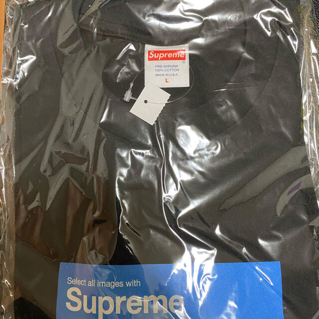 Supreme(シュプリーム)のsupreme verify tee Lサイズ　黒 メンズのトップス(Tシャツ/カットソー(半袖/袖なし))の商品写真