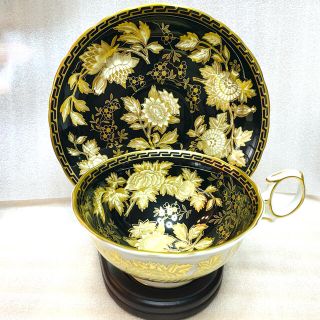 ウェッジウッド(WEDGWOOD)のウェッジウッド トンキンブラック カップ＆ソーサー ピオニーWEDGWOOD  (陶芸)