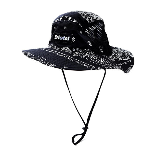 キャップFCRB 21ss SIDE MESH HAT バンダナブラック