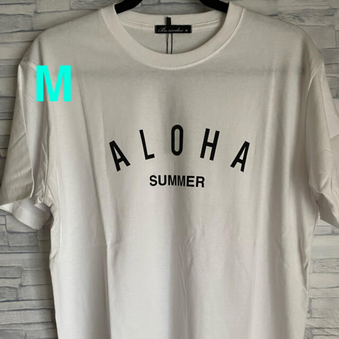 ユニセックスTシャツ（ALOHA）白or 黒 メンズのトップス(Tシャツ/カットソー(半袖/袖なし))の商品写真