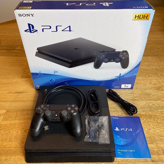 家庭用ゲーム機本体<美品> SONY PS4 1TB ジェットブラック