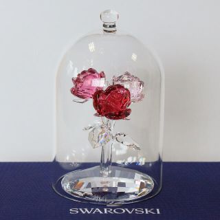 スワロフスキー(SWAROVSKI)のSWAROVSKI スワロフスキー☆未使用☆ ローズブーケ　クリスタル　置物(置物)