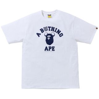 アベイシングエイプ(A BATHING APE)の【新品】MEDICOM TOY COLLEGE BE@RTEE BAPE(R)(Tシャツ/カットソー(半袖/袖なし))