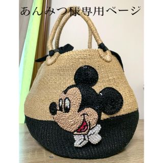 ビームスボーイ(BEAMS BOY)のbeams boy × Disney ミッキー　カゴバッグ(かごバッグ/ストローバッグ)