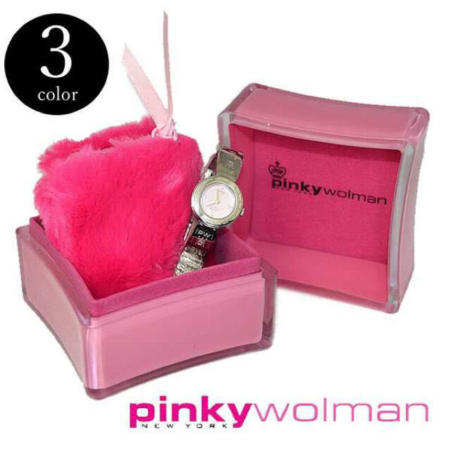 pinky wolman(ピンキーウォルマン)のpinky wolman 腕時計　ボックス　ポーチ レディースのファッション小物(腕時計)の商品写真