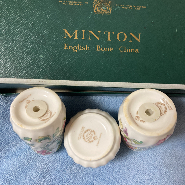英国製　MINTON 調味料トリオセット